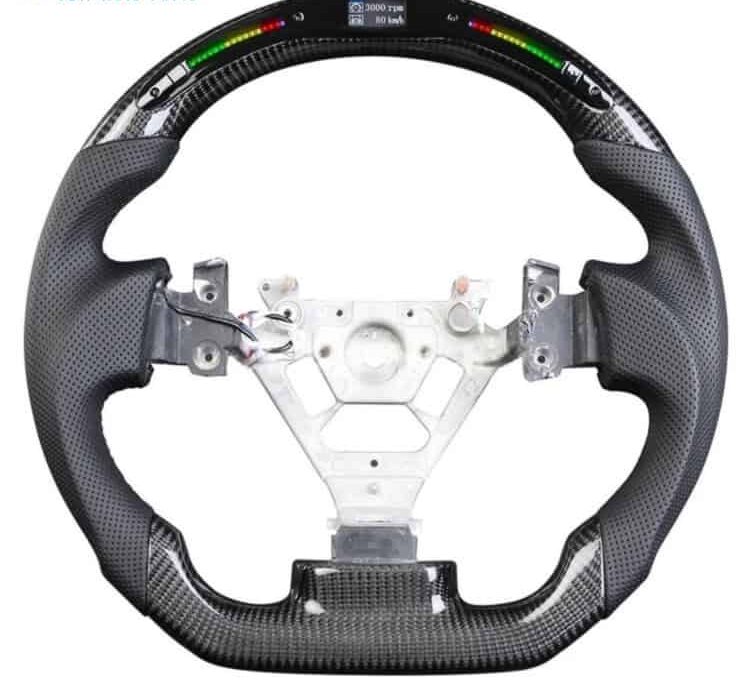 350z carbon fiber led steering for sale