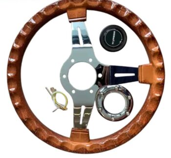 classic racing wooden steering wheel