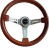classic wooden steering wheel_vintage